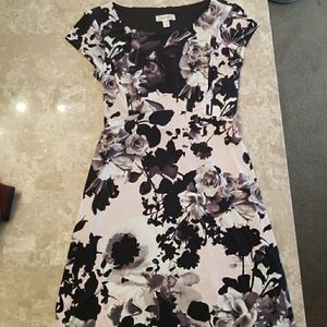 Black and Pink Flower Dress Size 4